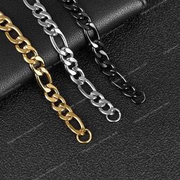 3-11 mm heren kettingarmband roestvrij staal Figaro NK schakelarmband voor mannelijke vrouwen trendy pols aan de hand sieraden geschenken mode-sieraden armbanden auto-industrie