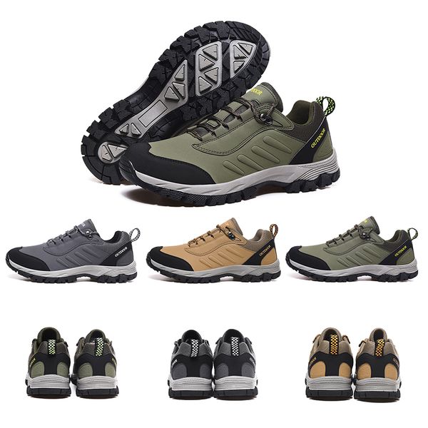 Men de vente pas cher Men Femmes Chaussures de course Olive Green Khaki Gris Gris Outdoor Chaussures Mentes Trainers Sport Sneakers Homemade Made en Chine