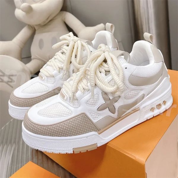 Zapatos baratos Zapatillas de skate Zapatillas de deporte Zapatos de diseñador Moda Mujer Hombre Malla Abloh Zapatilla de deporte Plataforma Virgil Maxi Casual con cordones Runner Trainer Zapatos zapatos al aire libre M13