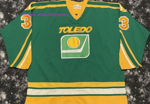 Pas cher Cousu Rare Vintage Sindys IHL Toledo Goaldiggers Hockey Jersey Hommes Enfants Throwback Jerseys9416732