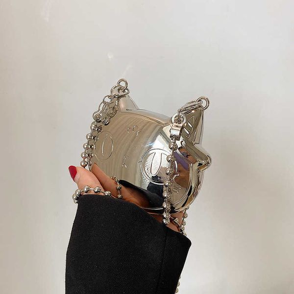 Magasin pas cher 90% de réduction sur la mode en gros Mini casque en métal chaîne de mode sac de poche à bandoulière