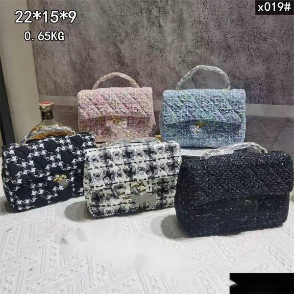 Magasin bon marché 90% de réduction en gros portefeuille de haute qualité Small Designer SheepSkin Modèle pour le sac d'épaule carré gras diamant plaid messager femmes classiques qualité