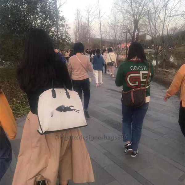 bolso de diseñador Tienda barata 90% de descuento Bolsos de mujer al por mayor Xiaonanxi sac femme Bolso de mano de lona bolso de hombro bolso de cuero de vaca Compras de gran capacidad Mamá