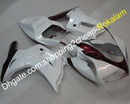 Goedkope SV 650 S Backings voor SV650 03-13 SV650S 2003-2013 Nieuwe Ontwerp Cowling White BodyWorks Motorfiets Kuip