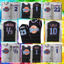 barato ! Taz 1/3 Tweety Tune Squad Space 2 Jam 1 Bugs Bunny Película Jersey Michael 23 JD 22 Bill Murray 10 Lola 2 D.DUCK Baloncesto Jersey 2021