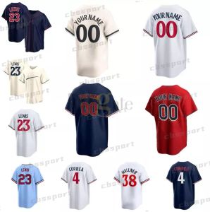 Baseball Jersey Carlos Correa Royce Buxton Brooks Lewis Byron Lee Emmanuel Rodriguez Max Kepler Edouard Julien Jose Miranda Kirby Puckett Lopez Vazquez Jenkins