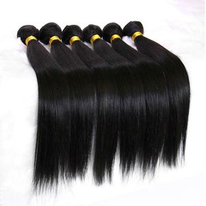 Onverwerkte Brazillian Wave Straight Hair Extensions Menselijk Haar Weave Bundels 100Gr Piece 3 stks Lot GRATIS