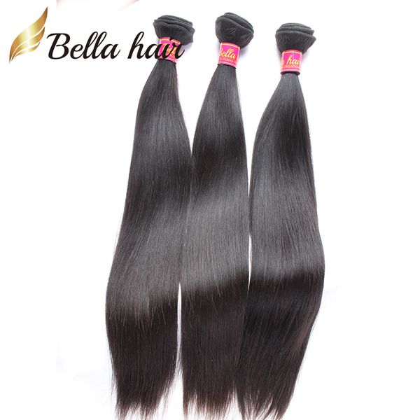 Bella cheveux pas cher cheveux vierges 3 bundles 8 30 droite indien cheveux humains tisse extensions double trame couleur naturelle livraison gratuite