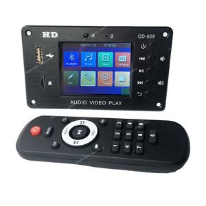 MP3 Decoder Board Bluetooth 5.0 Stereo Audio Receiver HD Video Player FLAC WAV APE Decoding FM Radio USB TF For Car Amplifier Portable Audio VideoMP3 Players Consumer
