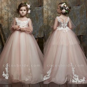 2023 Glitz Princess Little Girls Vestidos de desfile Little Baby Camo Flower Girl Vestidos para boda con Big Bow BC15126 GW0213