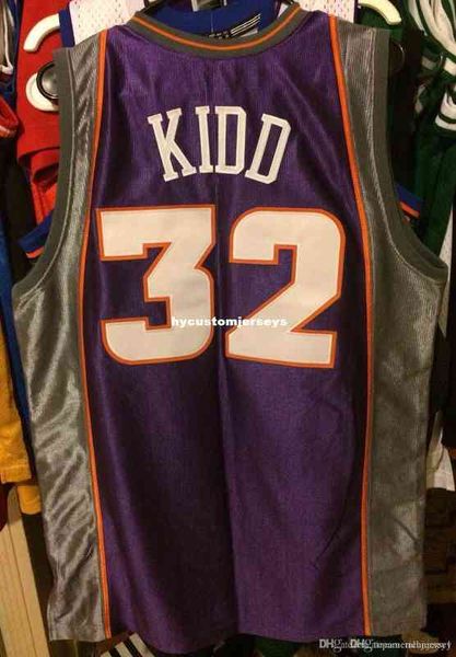 Venta al por mayor barata Jason Kidd # 32 Jersey Pro Nwt New Champion camiseta chaleco cosido camisetas de baloncesto Ncaa