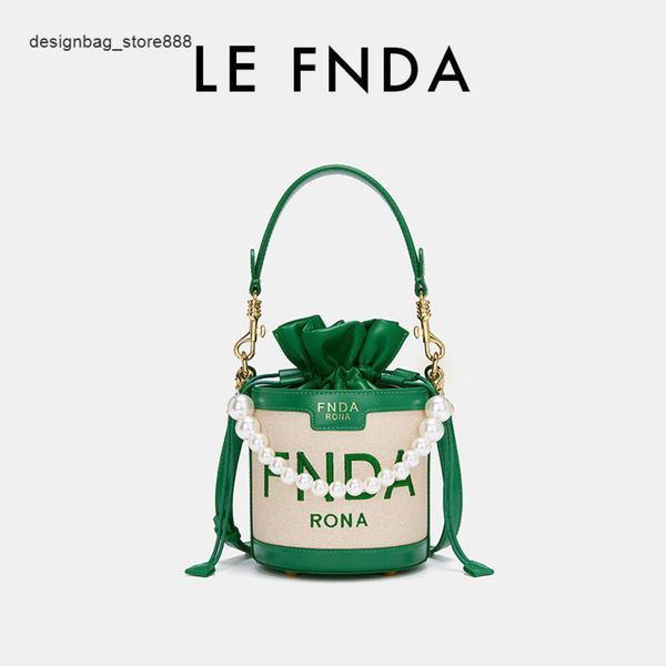 Pas cher En Gros Liquidation Limitée 50% Remise Sac À Main Fnda Cordon Seau Sac À La Mode Nouveau Haut De Gamme Perlé Poche Une Épaule Bandoulière Lettre Polyvalent