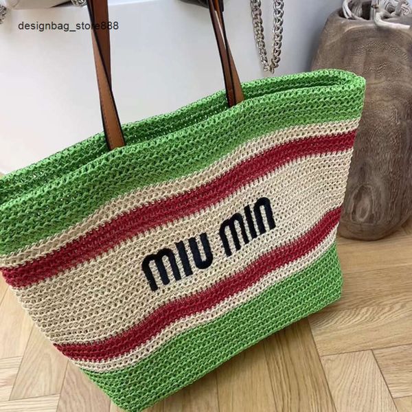 Pas cher en gros liquidation limitée 50% de réduction sac à main chaleur cuir paille sac fourre-tout femmes tissé grande capacité shopping sac fourre-tout à rayures maman