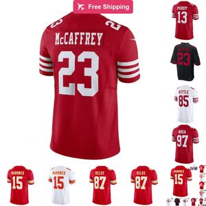 CARACE MABENTO MENTE Niños Christian Brock Patrick Purdy George Jersey Color Nick Travis McCaffrey Fred Mahomes Kelce Bosa Kittle Warner todas las camisetas cosidas 4xl