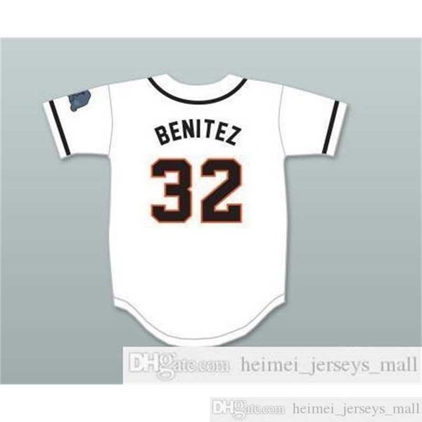 Pas cher en gros Mens Raffy Benitez 32 maillot de baseball blanc avec patch noir gris blanc maillots cousus expédition rapide