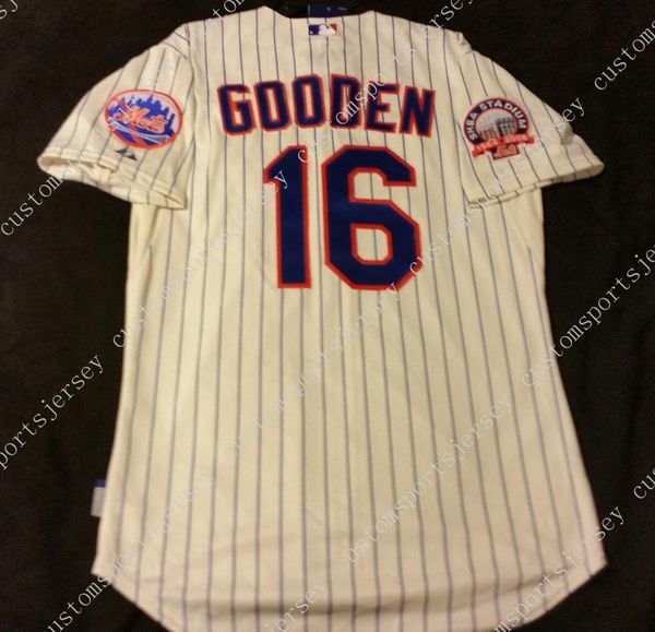 Barato al por mayor NUEVA YORK DWIGHT GOODEN COOL BASE Jersey cosido personalizar cualquier número nombre HOMBRE MUJER JÓVENES Jersey de béisbol