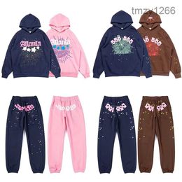 Sweat à capuche en gros bon marché Young Thug 555555 Angel Pullover Pink Red Hoodie Pantalons Pant