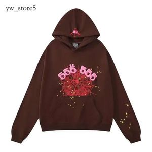 Goedkope groothandel spider hoodies Jong Thug 555555 Angel pullover roze rode hoodie hoodys broek mannen sp5ders afdrukken sweatshirts topkwaliteit vele kleuren De3d