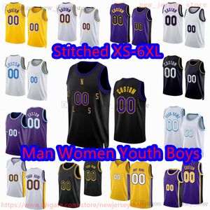 Personnalisé S-6XL Nouveau Basketball 15 Austin Reaves Jersey Cousu 3 Anthony 23 LeBron Davis James 1 D'Angelo 28 Rui Russell Hachimura 7 Gabe 12 Taurean Vincent Prince Maillots