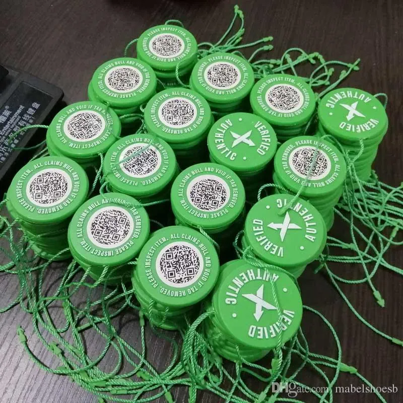 Stock En Gros Pas Cher X Code QR Code StockX Tag Vert Étiquette