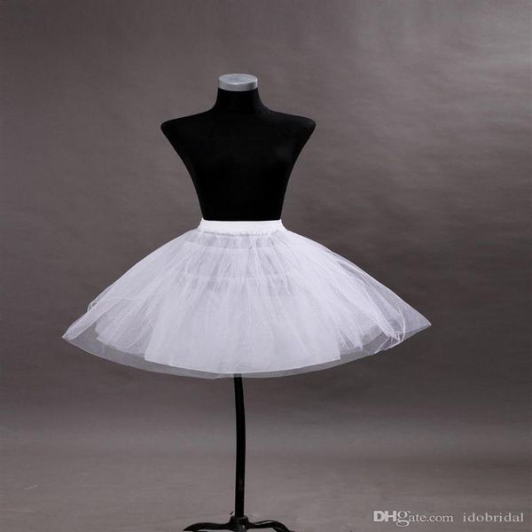 Enagua corta acampanada para mujer, barata, para baile de graduación, vestidos de boda, minifalda de crinolina de tul para fiesta, cóctel, blanco, negro, 304Z