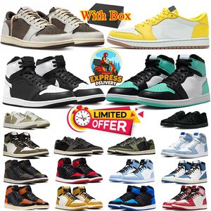 nike air jordan 1 retro 1s travis scotts 1 1s Jumpman 1 1S Basketball Shoes Men's Women's fragment Men's shoe