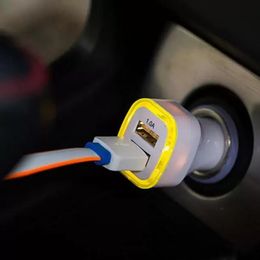 Moins cher LED double USB chargeur de voiture véhicule adaptateur secteur Portable 5V 1A pour chargeur Samsung S8 Note 8