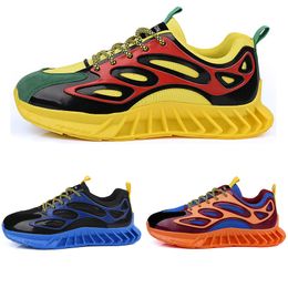 Goedkope Outdoor Running Schoenen Mannen Dames Groen Blauw Oranje Geel Mode Mens Trainers Womens Sport Sneakers Walking Runner Shoe