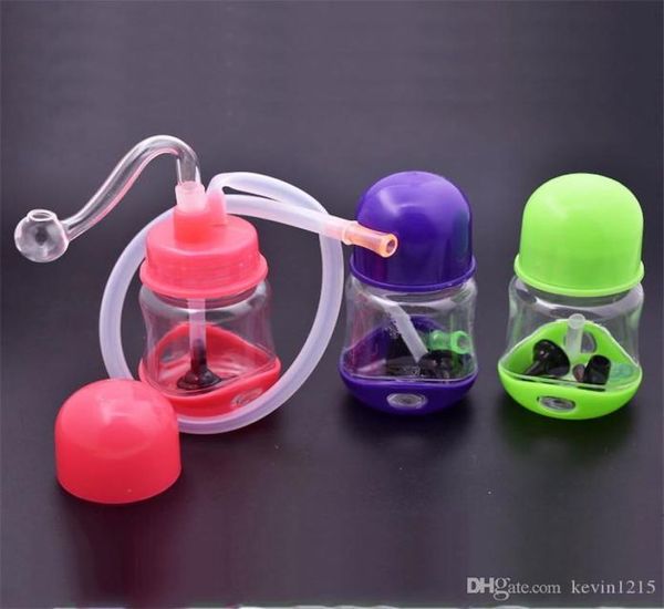 Pipes d'eau de bang de brûleur à huile les moins chers avec recycleur Mini Dab Rig Mand Bongs Portable pour les accessoires de tabac de voyage2569313