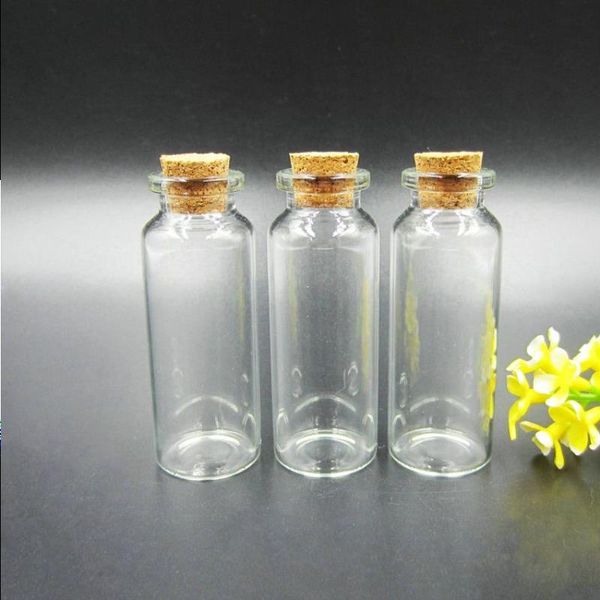 Moins cher 20ML Petites bouteilles en verre vides souhaitant 20CC Clear Drifting Bottle Message Flacon avec bouchon en liège Livraison DHL gratuite Nqies