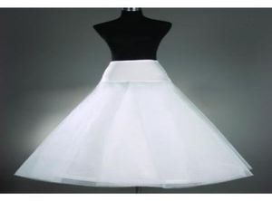 Goedkoopste aline witte bruiloft petticoats maat bruids slip Underskirt crinoline wit voor trouwjurken5981780