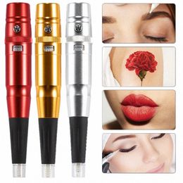 goedkoopste Dermograph Beauty Tattoo Machine Universele Zwitserse Motor Permanente Make-up Wenkbrauw Eyeliner Lip Tattoo Pen Met PMU Naald I2Rv #