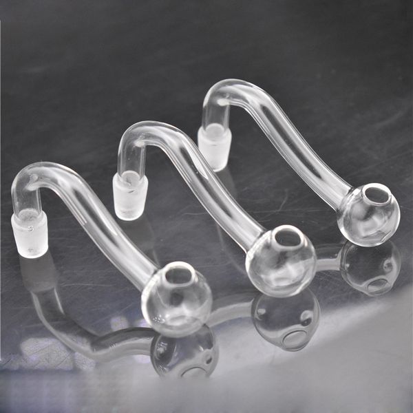 Clou d'huile de Banger en verre le moins cher 10mm 14mm 18mm mâle femelle adaptateur de tuyau de brûleur à mazout en verre plié Fordab Rig Bong accessoires