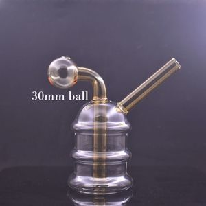 Goedkoopste Glazen Oliebrander Bong Waterpijp Bubbler Roken Waterpijpen met Dikke Pyrex Helder Heady Recycler Dab Rig Hand Bongs voor Roken Gereedschap Dhl Gratis