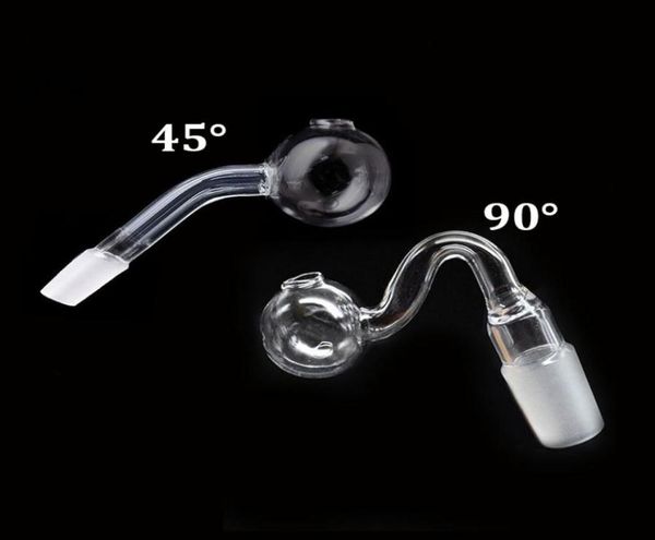 Tubo de quemador de aceite de vidrio más barato 10 mm de 14 mm 18 mm 18 mm hembra macho Pyrex Oil Curva curva de agua tubería de agua para fumar agua bong 45 7140341