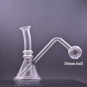 Bongs d'eau en verre les moins chers Smokign Pipe à eau Portable Dab Rigs Bubber Beaker Ashcatche Bong avec tuyau de brûleur à mazout de grande taille Dhl gratuit