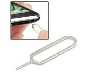 cheapest New Sim Card Needle For Apple IPhone 5 4 /4S 3GS IPad 2 Cell Phone Tool Tray Holder Eject Pin metal 10000pcs/carton