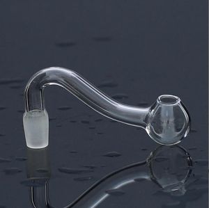 Goedkoopste Pyrex Hookahs Glass Oil Burner Pipe 10m mm 18 mm mannelijke vrouwelijke Pyrex Clear Pipes Adapter Banger Nail voor waterbong