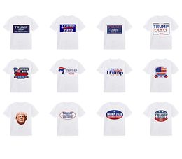 Goedkoopste Trump Biden Presidentie Verkiezing Stem concurrentie Ronde kraag korte mouw Silk katoenen shirt in voorraad DHL 7559306
