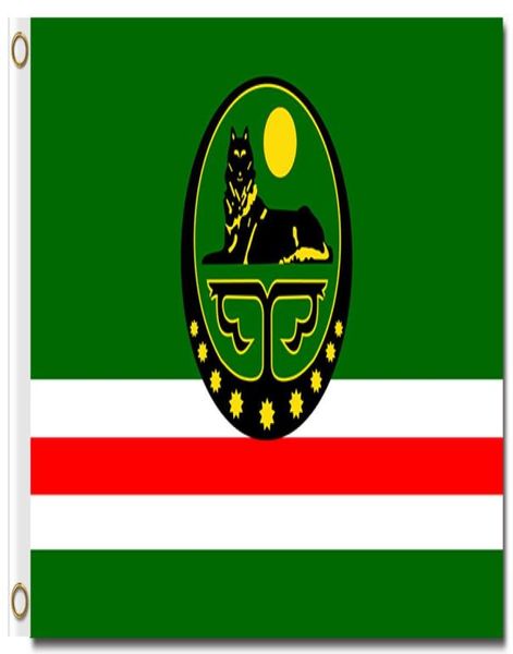 Affiches en tissu Polyester 100D, drapeau National tchétchène, 90x150cm, 3x5 pieds, bannières standard officielles de tous les pays, décoration imprimée 9263671