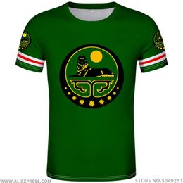 Thechnya T-shirt numéro de nom sur mesure Grozny T-shirt Impression Flag Word Russie Russie Rossiya Argun Gudermes Clothes CHECHEN 278M
