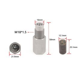 Check Engine Light O2 Zuurstofsensor Spacer M18 X 1.5 Cel Eliminator Mini Catalyst Simator 304 roestvrijstalen adapter M18X1.5 Drop De Dhtzc