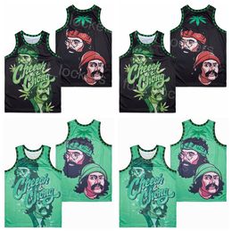 Cheech y Chong Movie Jersey Basketball Película Broccoli City 1980 High School College para fanáticos del deporte Costerado Pure Cotton Team Black Retro High High