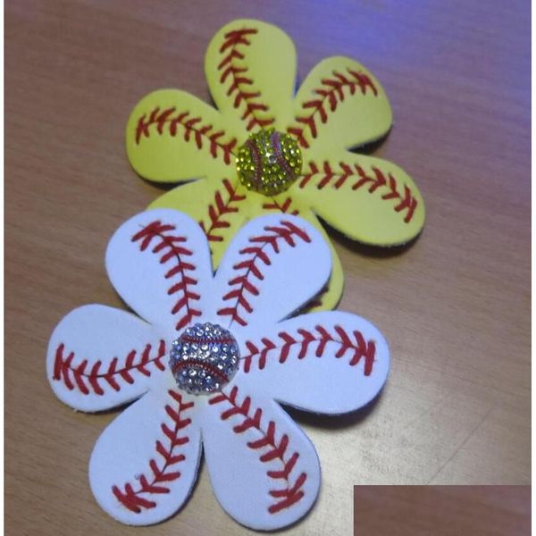 Cheerleading 100pcs Softball Baseball Football Hair Bows Team Order Bk Listing Real Ball Vous choisissez la couleur Drop Delivery Sports Outdo Dh0Qe