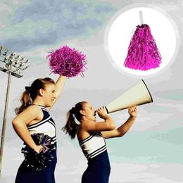 Cheerleading 4 stuks Lala Flower Cheerleaders kostuumaccessoire Pom Poms Accessoires voor meisjes Flash aluminiumfolie draadringen 231025