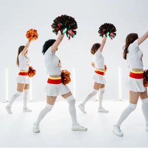 Cheerleading 6 stks Pom Poms Dansen Juichen Plastic Cheerleader Accessoires 231025