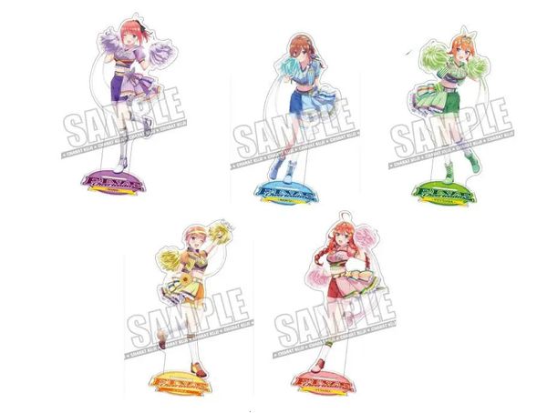 Cheerleading Anime les quintuplés par excellence Nakano Yotsuba pom-pom girls décor de bureau jouets acrylique support Figure modèle plaque cadeaux 231025