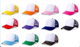 Cheerleading Summer Plain Trucker Mesh Hat Snapback Blank Baseball Cap Verstelbaar