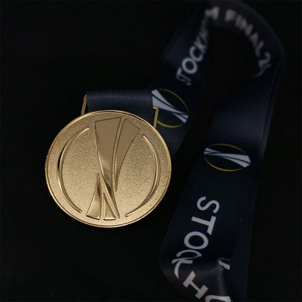 Porristas Medalla de campeón de la Europa League Medalla de metal Réplica de medallas Medalla de oro Recuerdos de fútbol Colección de fanáticos 230922