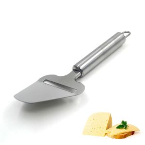 Rebanador de queso Pala de queso de acero inoxidable Cortador plano Mantequilla Rebanada Cuchillo de corte Herramienta de cocina para hornear JK2007KD